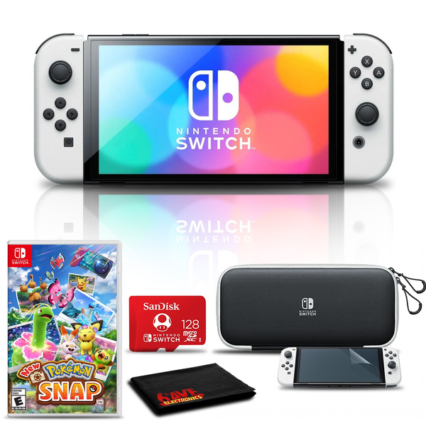 Nintendo Switch OLED Gaming Console (White) Bundle with Pokemon