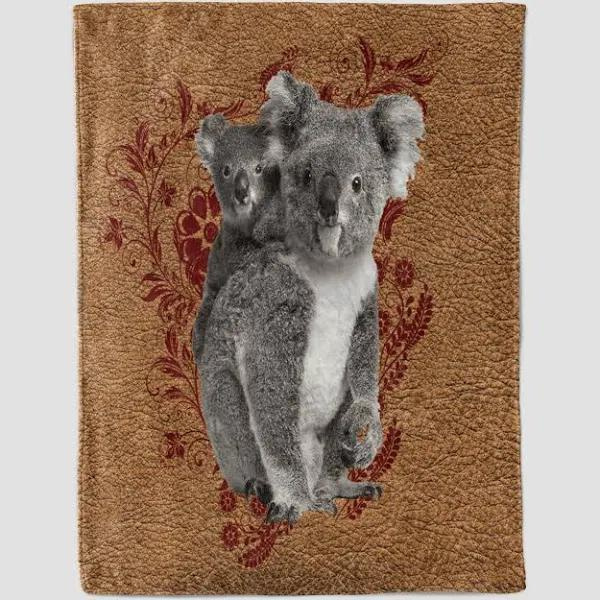 Koala Blanket, Koala Fleece, Koala Gifts For Women, Koala Gifts For Kids,  Koala Lover Gift, Mom Blanket, Daughter Blanket, Baby Girl BlanketFleece  Blanket / 30 x 40