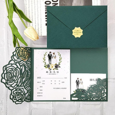 Rose, dinner party invitations, greenweddinginvitation, Wedding