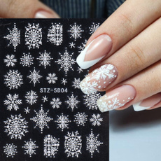 nail stickers, Flowers, art, Christmas