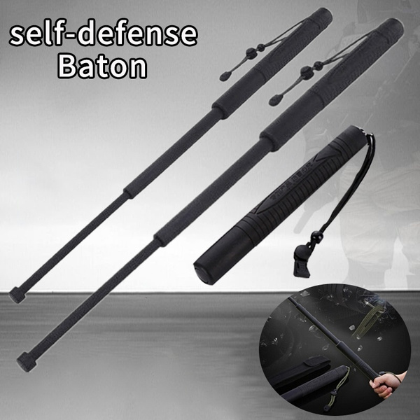 Spring Type Three-section Self-defense Telescopic Baton Car Self ...