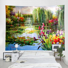 Polyester, Flowers, Wall Art, Home Decor