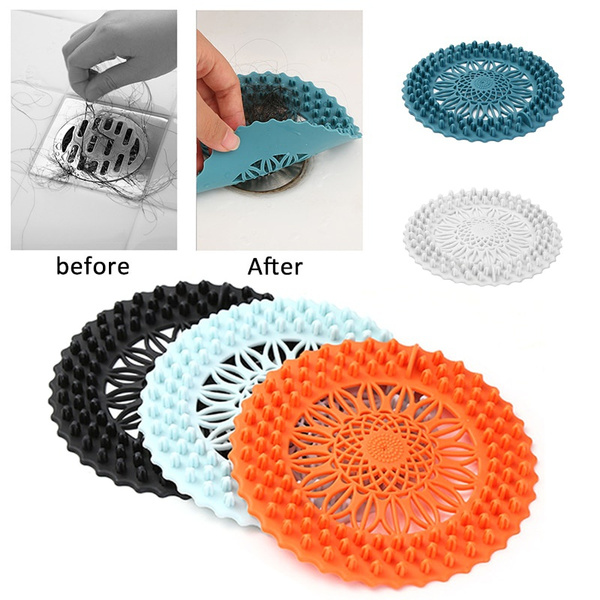 Silicone Anti-blocking Sink Drain Filter Bathtub Hair Catcher