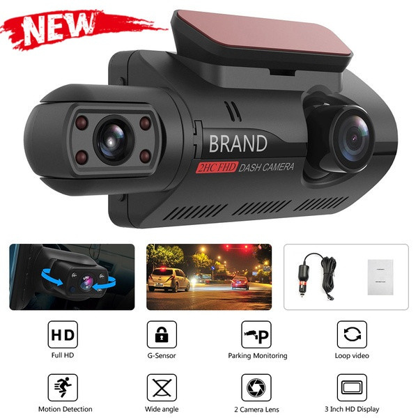 Fhd Car Dvr Camera New Dash Cam Dual Record Hidden Video Recorder