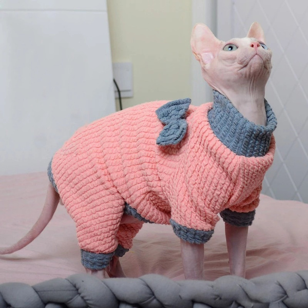 Pink Sphynx Sweater, Pink Clothes, Cat Sweater For Cat, Sphynx - Yahoo  Shopping