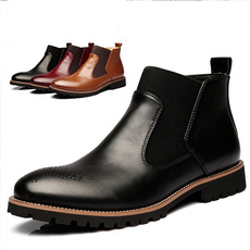 ankle boots, Men, leather shoes, Martin boots