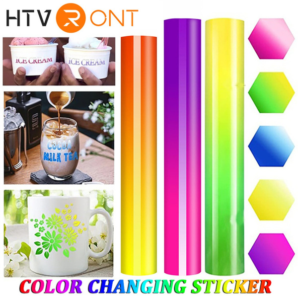 HTVRONT Color Changing Vinyl Permanent Adhesive Vinyl 8 Pack Cold