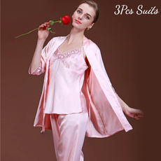 pyjamafemme, silk, Lace, sexy pajamas for womens