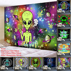 Decor, art, psychedelictapestry, alien