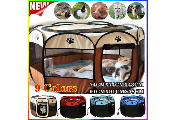 Puppy Kennel Cat Cage, Portable Pet Bunk Beds