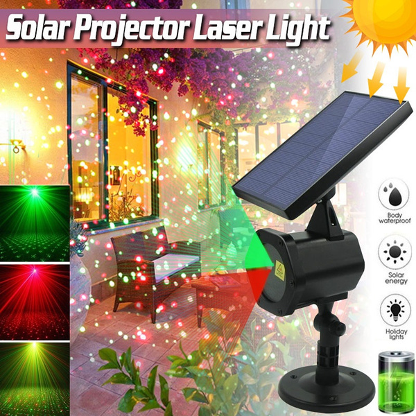 solar led laser lights