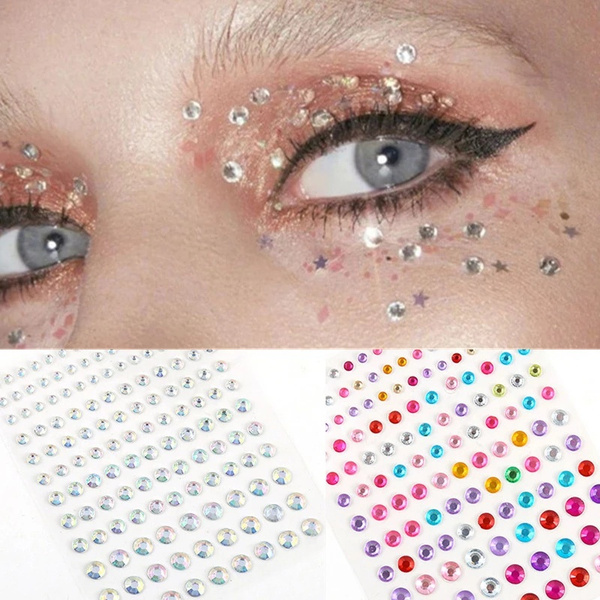 Glitters Face Rhinestones for Makeup Temporary Face Jewels