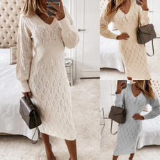 knitdre, Plus Size, sweater dress, Necks