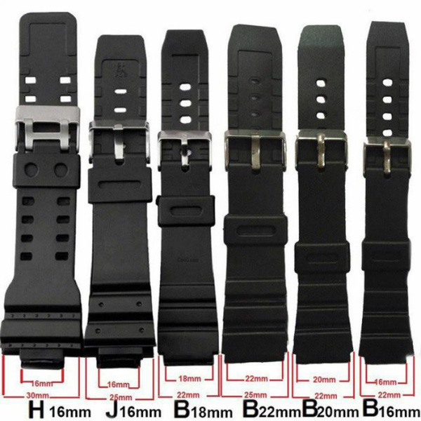 Casio rubber watch band hot sale