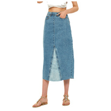 Summer, pencil skirt, Denim, Womens skirt