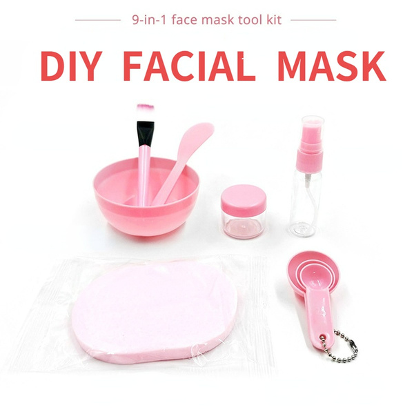 Facial Mask Mixing Bowl Set DIY Brush Spoon Stick Sponge Beauty