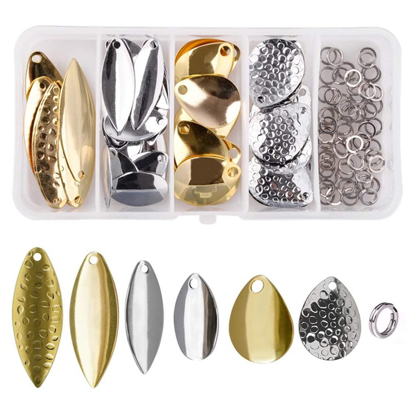 20 Cuillères De Pêche – Lames Colorado Avec Fil Et Pivotant – Leurres Rigs – Neuf