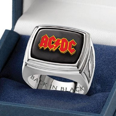 2019 New Classic ACDC Logo Vintage Ring Glass Dome Jewelry Rock Band Punk  Music Style Rings Handmade : Amazon.co.uk: Fashion