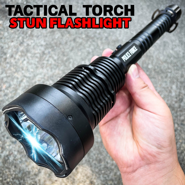 Self Defense Enforcer 2,000,000 Volt Stun Gun Flashlight - Ultra High ...