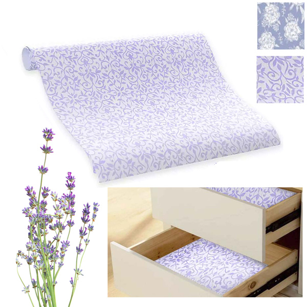 24 Sheets Drawer Liners Lavender Scented Paper Shelf Cover Decorations 18" X 24" Wish