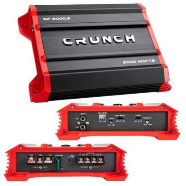 Crunch GP2000.2 2000W 2 Channel Subwoofer Car Audio Amplifier Wish