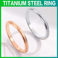 Steel, Engagement, frostedring, wedding ring