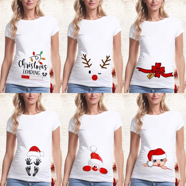 Maternity T Collection Pregnancy Shirt Maternity Christmas Top