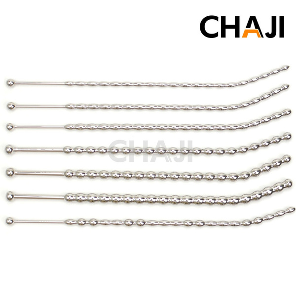 Stainless steel bead urethral rod male urethral blockage horse eye ...