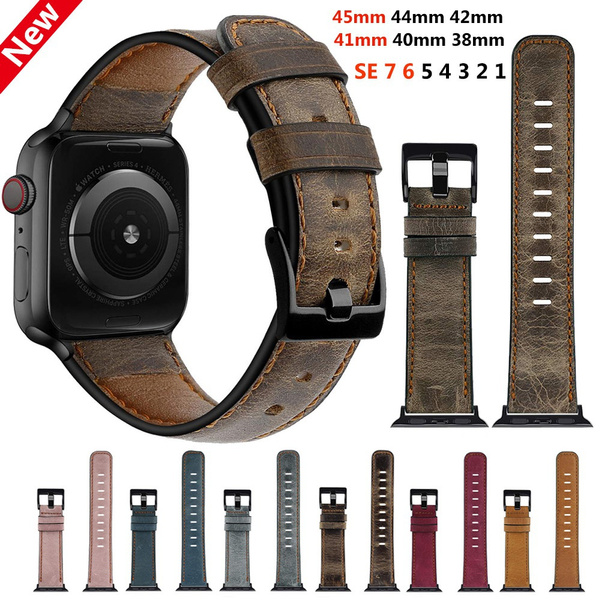 Fashion Genuine Leather Watch Bands For Apple Watch Strap 38mm