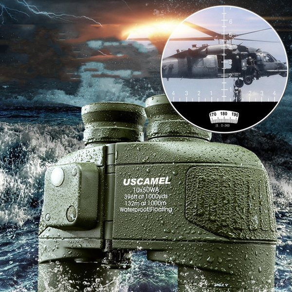 10X50 Marine Binoculars for Adults, Waterproof Binoculars with