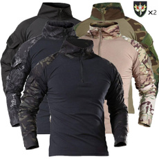 Outdoor, Cotton T Shirt, Hiking, Army