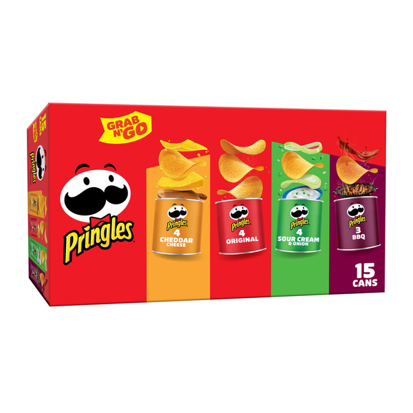 Pringles Potato Crisps Chips, Lunch Snacks, Variety Pack, 20.6oz Box ...