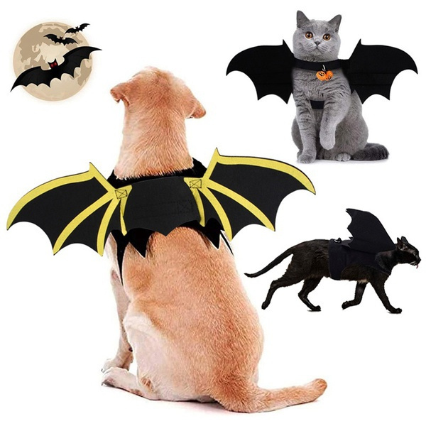 Pet Bat Costume, Halloween Bat Wings Pet Costumes for Small Dogs Cats ...