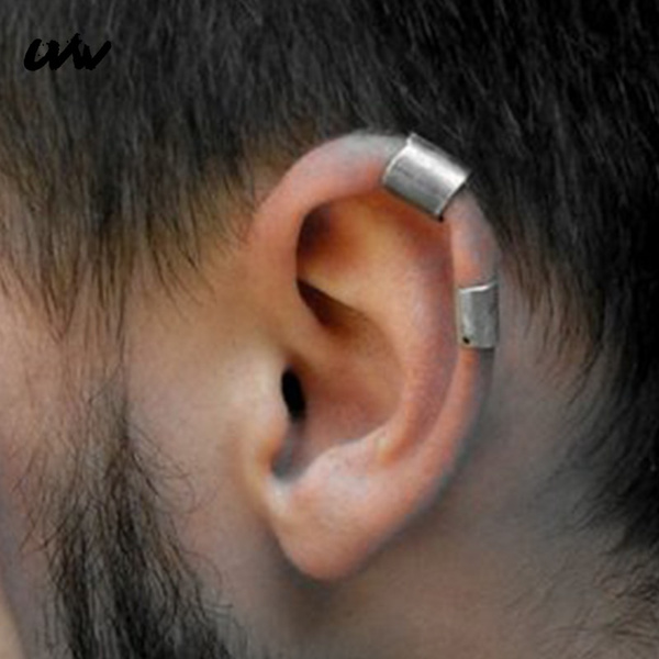 1x Stainless Steel Mens Womens Skeleton Hand Finger Ear Cuff Clip Wrap  Earrings  eBay