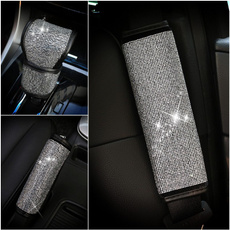 Fashion Accessory, crystalcarshiftergearcover, blingcarseatbeltcover, carhandbrakecover