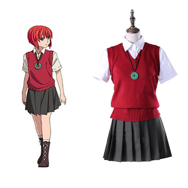 Anime The Ancient Magus Bride Hatori Chise School Uniform Suit Cosplay ...