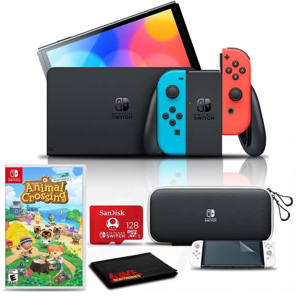 Nintendo switch neon animal crossing best sale bundle