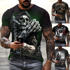 Mens T Shirt, Goth, Fashion, skull
