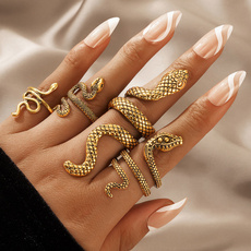 Antique, Women Ring, snakering, ringset