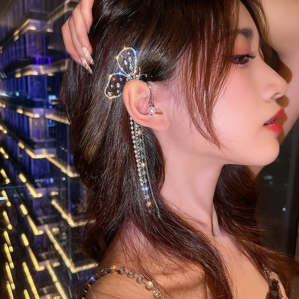 Fake sales long earrings