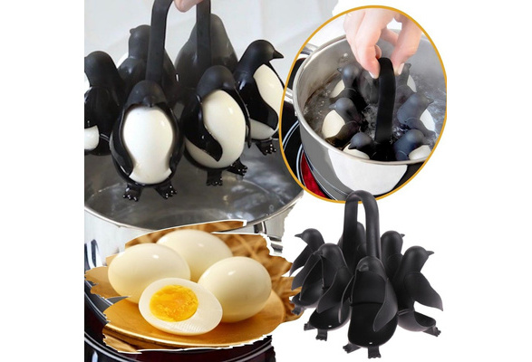 Household Penguin Egg Cooker Long Handle Anti-scalding Egg Cooker Can Cook  6 Eggs Boilers Kitchen Gadgets
