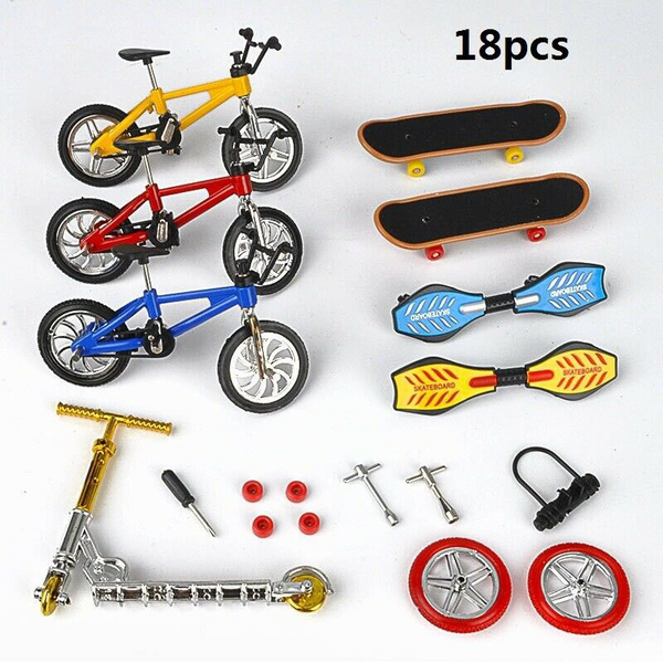 Details about   1 Set Mini Bike Scooter Finger Skateboard Fingerboard Educational Toys Kids Gift 