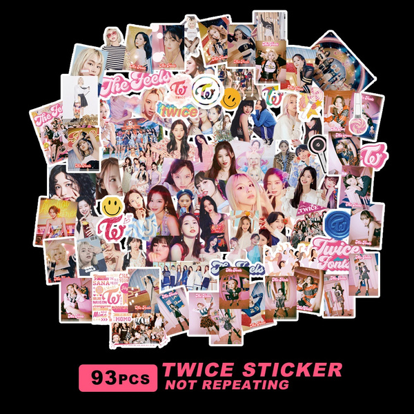 Cartoon Twice Sticker, Twice Lovely Stickers, Twice Kpop Stickers