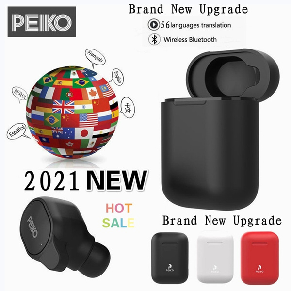 Sceptisch Beperking lijden NEW Peiko S Translation Headphones 56Languages instant Translate Smart  Voice Translator Wireless Bluetooth Translator Earphone | Wish