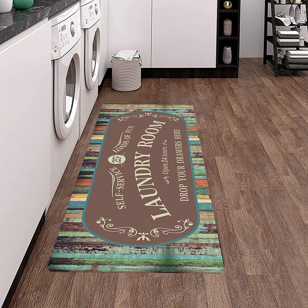 Laundry Room Rug Runner Non Slip Laundry Mats Mudroom Runner Farmhouse