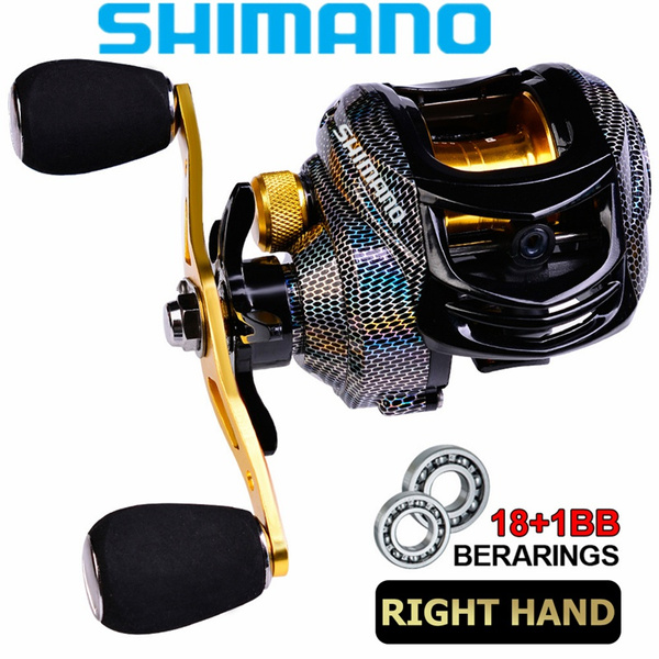 Shimano Fishing Reel Water Drop Magnetic Brake System 18+1 Shaft Spinning  Fishing Wheel