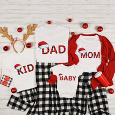 Fashion, Family, christmasfamilyoutfit, short sleeves