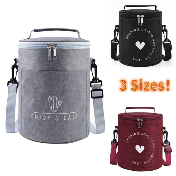 Large Capacity Double Layer Thermal Lunch Bag Picnic Food Insulated Storage  Container Bento Milk Preservation Cooler Tote Bag