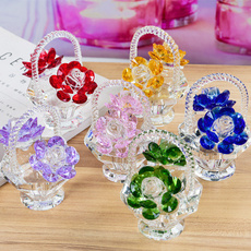 Collectibles, Flowers, crystalbasket, Gifts
