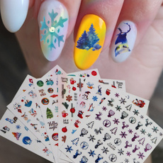 nail decoration, Nail supplies, nail stickers, snowflakeelksticker